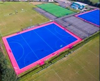 Sand dressed hockey pitches and macadam tennis courts by Agrostis